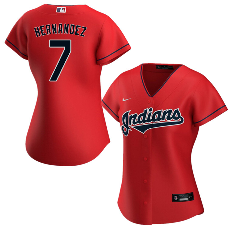 Nike Women #7 Cesar Hernandez Cleveland Indians Baseball Jerseys Sale-Red